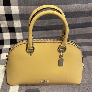 Coach Katy Satchel in Signature Canvas 2-way bag, NWT